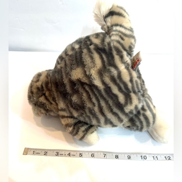 Unipak Grey Tabby CAT PLUMPEE Plush Toy 9" - Picture 6 of 6